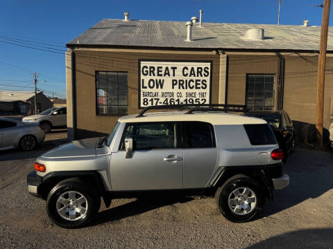 2007 Toyota FJ Cruiser for sale at BARCLAY MOTOR COMPANY in Arlington TX