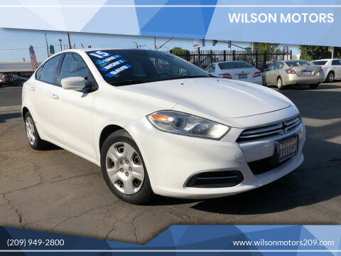 2015 Dodge Dart for sale at WILSON MOTORS in Stockton CA