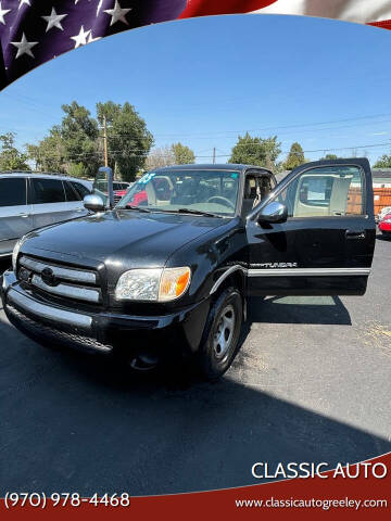 2005 Toyota Tundra for sale at Classic Auto in Greeley CO