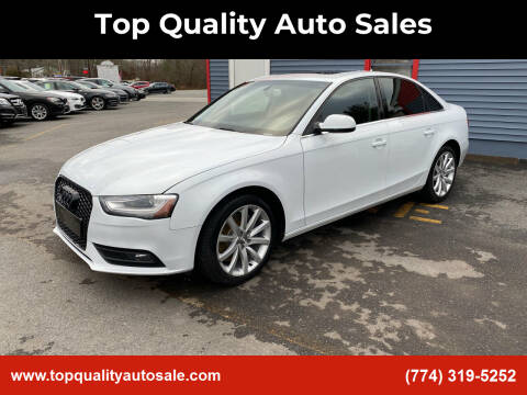 2013 Audi A4 for sale at Top Quality Auto Sales in Westport MA