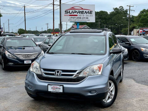 2010 Honda CR-V for sale at Supreme Auto Sales in Chesapeake VA