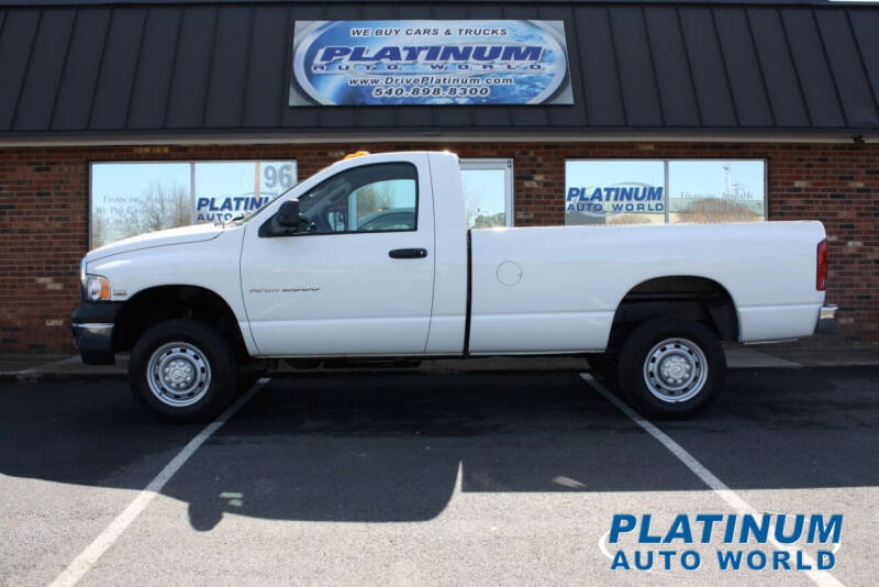 2004 Dodge Ram Pickup 2500 for sale at Platinum Auto World in Fredericksburg VA