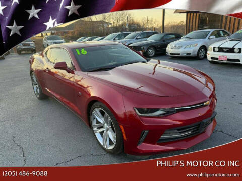 2016 Chevrolet Camaro for sale at PHILIP'S MOTOR CO INC in Haleyville AL