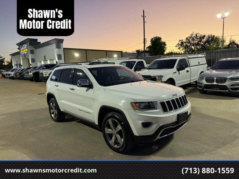 2015 Jeep Grand Cherokee for sale at Shawn's Motor Credit in Houston TX