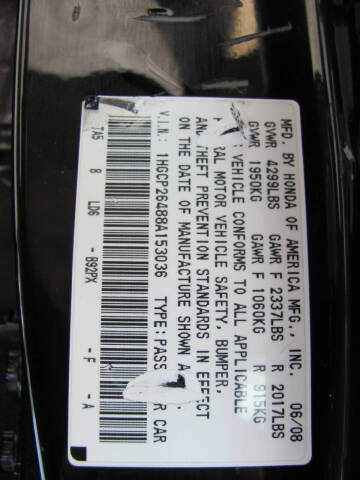 2008 Honda Accord LX-P