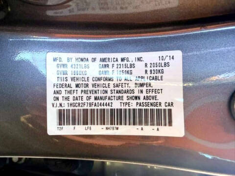 2015 Honda Accord EX