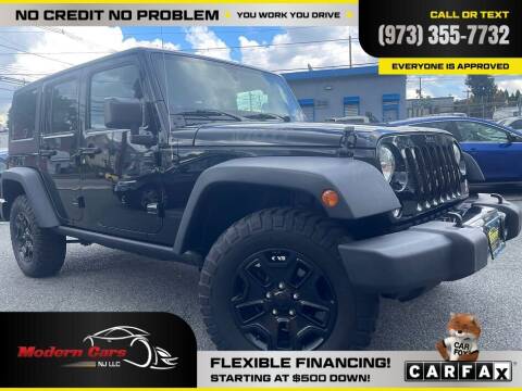 2017 Jeep Wrangler Unlimited for sale at Modern Cars in Irvington NJ