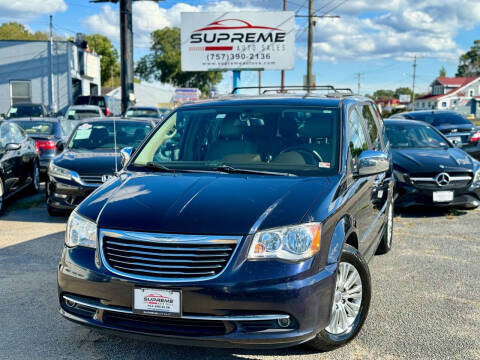 2011 Chrysler Town and Country for sale at Supreme Auto Sales in Chesapeake VA