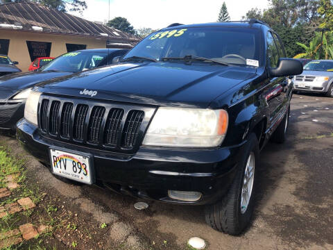 2000 Jeep Grand Cherokee for sale at PACIFIC ISLAND AUTO SALES in Wahiawa HI