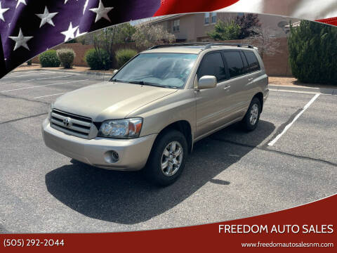 2004 Toyota Highlander for sale at Freedom Auto Sales in Albuquerque NM