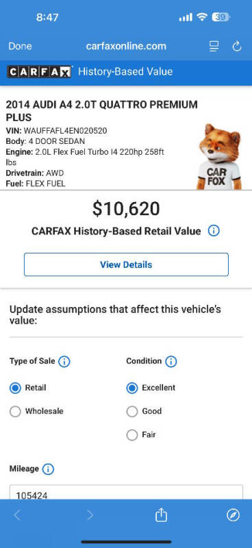 2014 Audi A4 2.0T quattro Premium Plus