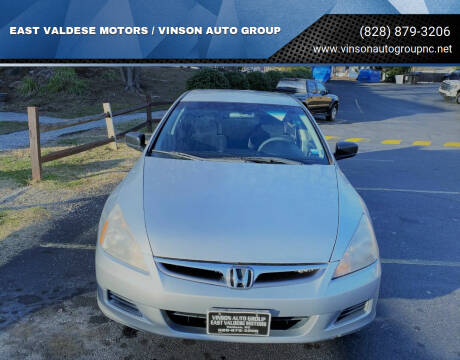 2006 Honda Accord for sale at EAST VALDESE MOTORS / VINSON AUTO GROUP in Valdese NC