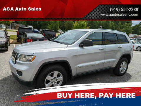 2012 Jeep Grand Cherokee for sale at A&A Auto Sales in Fuquay Varina NC
