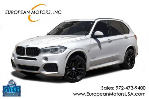 2018 BMW X5 for sale at European Motors Inc in Plano TX