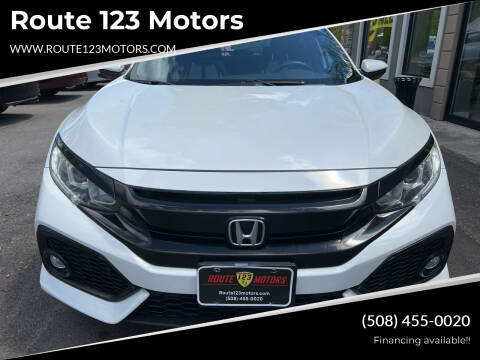 2017 Honda Civic for sale at Route 123 Motors in Norton MA