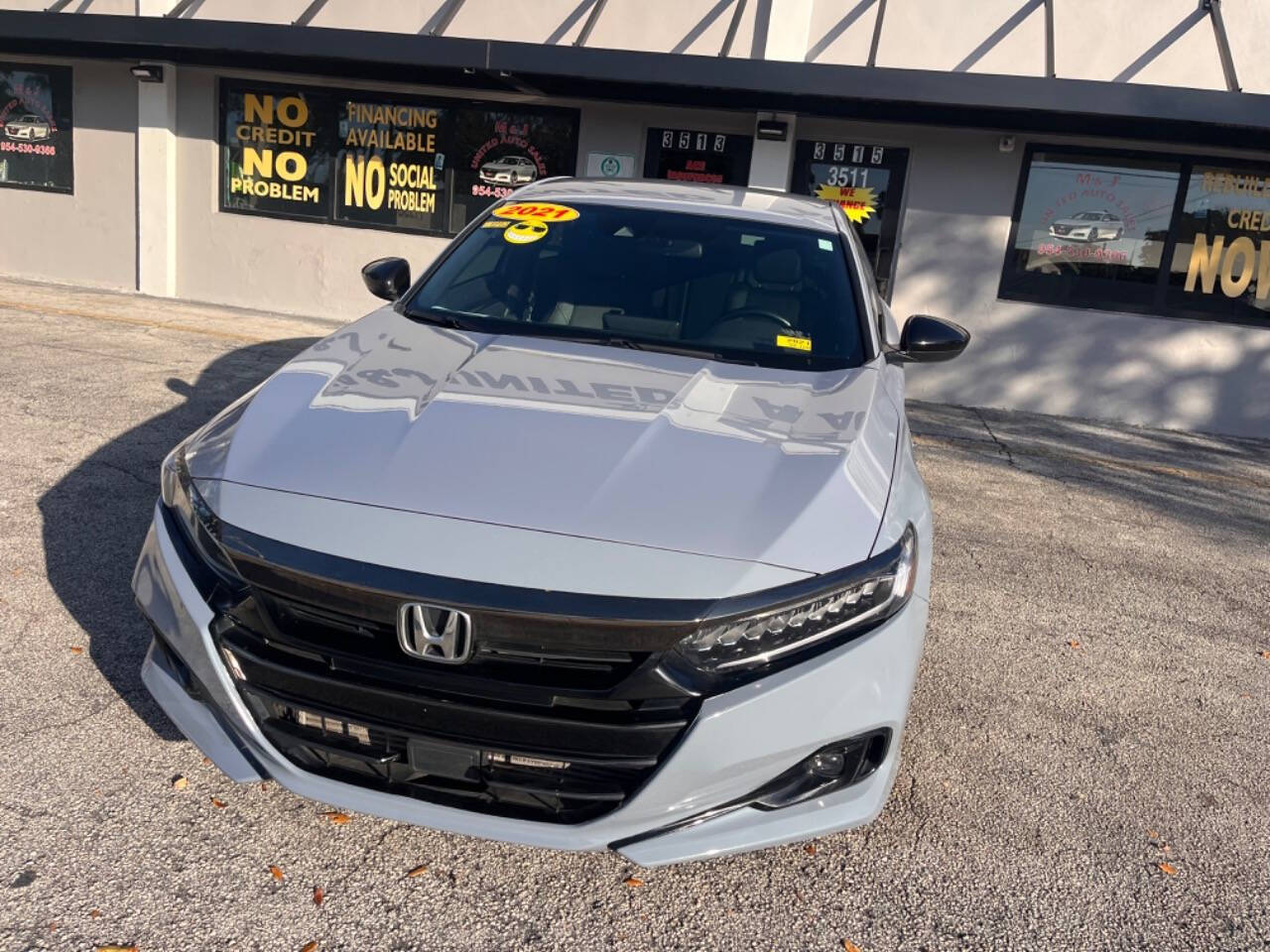 2021 Honda Accord for sale at M & J UNITED AUTO SALES in LAUDERDALE LAKES, FL