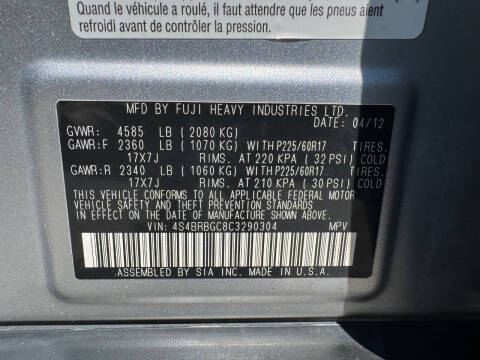 2012 Subaru Outback 2.5i Premium