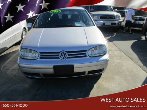 2002 Volkswagen Golf for sale at West Auto Sales in Belmont CA