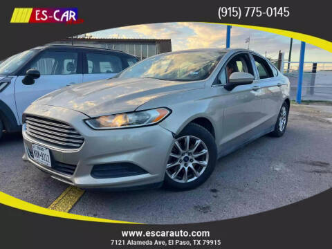 2016 Ford Fusion for sale at Escar Auto in El Paso TX