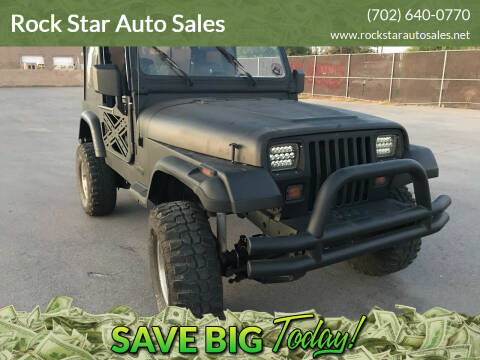 1994 Jeep Wrangler for sale at ROCK STAR TRUCK & AUTO LLC in Las Vegas NV