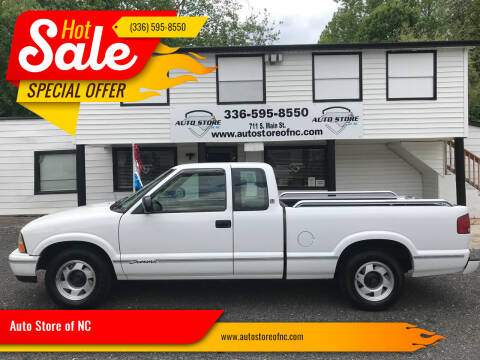 1998 GMC Sonoma for sale at Auto Store of NC - Walnut Cove in Walnut Cove NC
