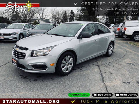 2015 Chevrolet Cruze for sale at Star Auto Mall in Bethlehem PA