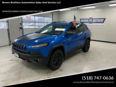 2018 Jeep Cherokee for sale at Brown Brothers Automotive Sales And Service LLC in Hudson Falls NY
