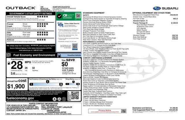 2025 Subaru Outback Touring