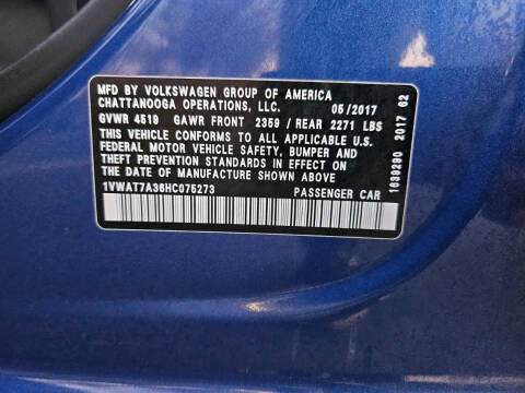 2017 Volkswagen Passat 1.8T S