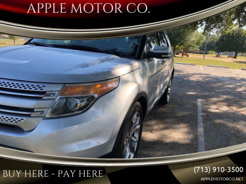 2014 Ford Explorer for sale at APPLE MOTOR CO. in Houston TX