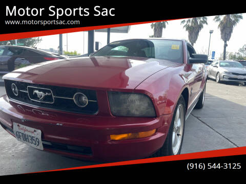 2008 Ford Mustang for sale at Motor Sports Sac in Sacramento CA
