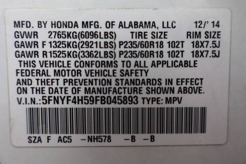 2015 Honda Pilot EX-L