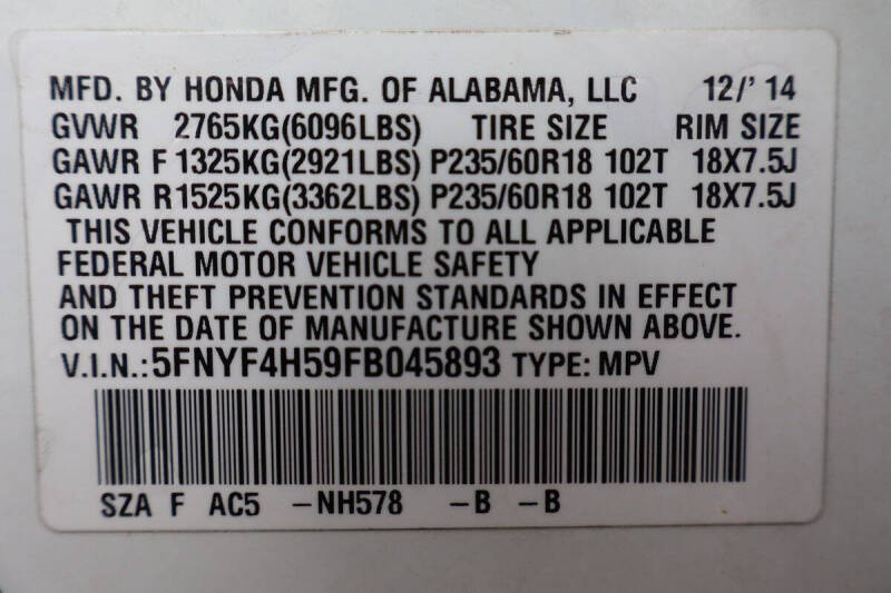 2015 Honda Pilot EX-L