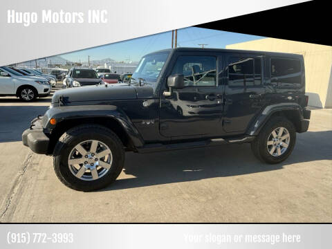 2016 Jeep Wrangler Unlimited for sale at Hugo Motors INC in El Paso TX