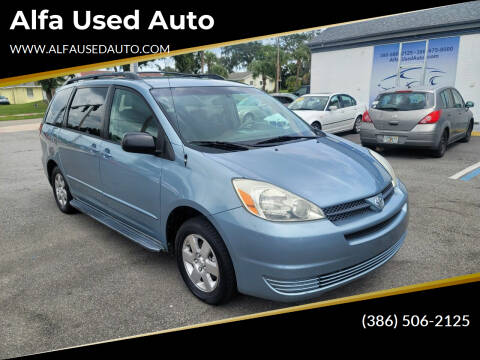 2004 Toyota Sienna for sale at Alfa Used Auto in Holly Hill FL