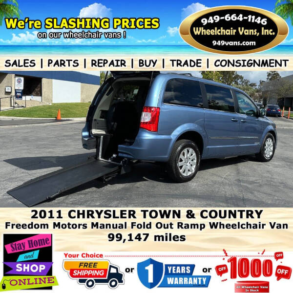 2011 Chrysler Town and Country for sale at Wheelchair Vans Inc in Laguna Hills CA