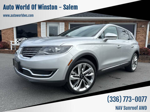 2016 Lincoln MKX for sale at Auto World Of Winston - Salem in Winston Salem NC