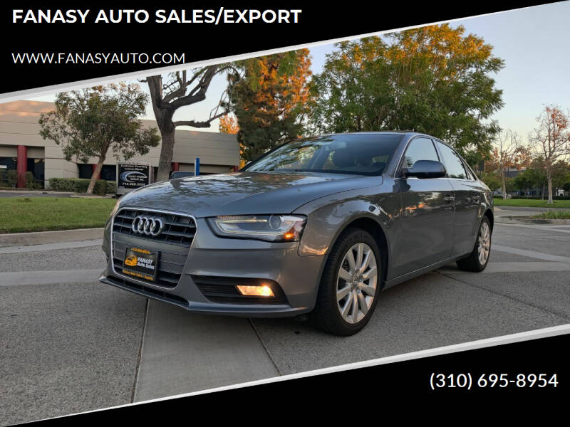 2013 Audi A4 for sale at FANASY AUTO SALES/EXPORT in Yorba Linda CA