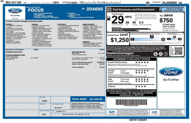 2017 Ford Focus SEL