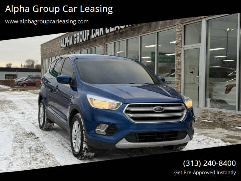 2017 Ford Escape for sale at Alpha Group Car Leasing in Redford MI