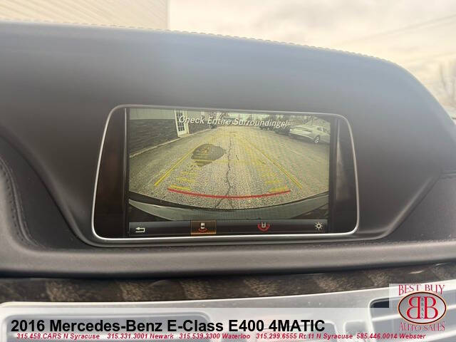 Black 2016 Mercedes-Benz E-Class E 400 4MATIC AWD E 400 4MATIC 4dr Sedan 21
