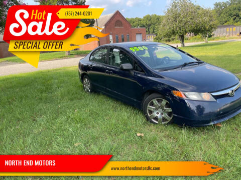 2008 Honda Civic for sale at NORTH END MOTORS in Newport News VA