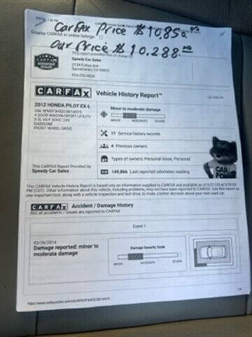 2012 Honda Pilot EX-L