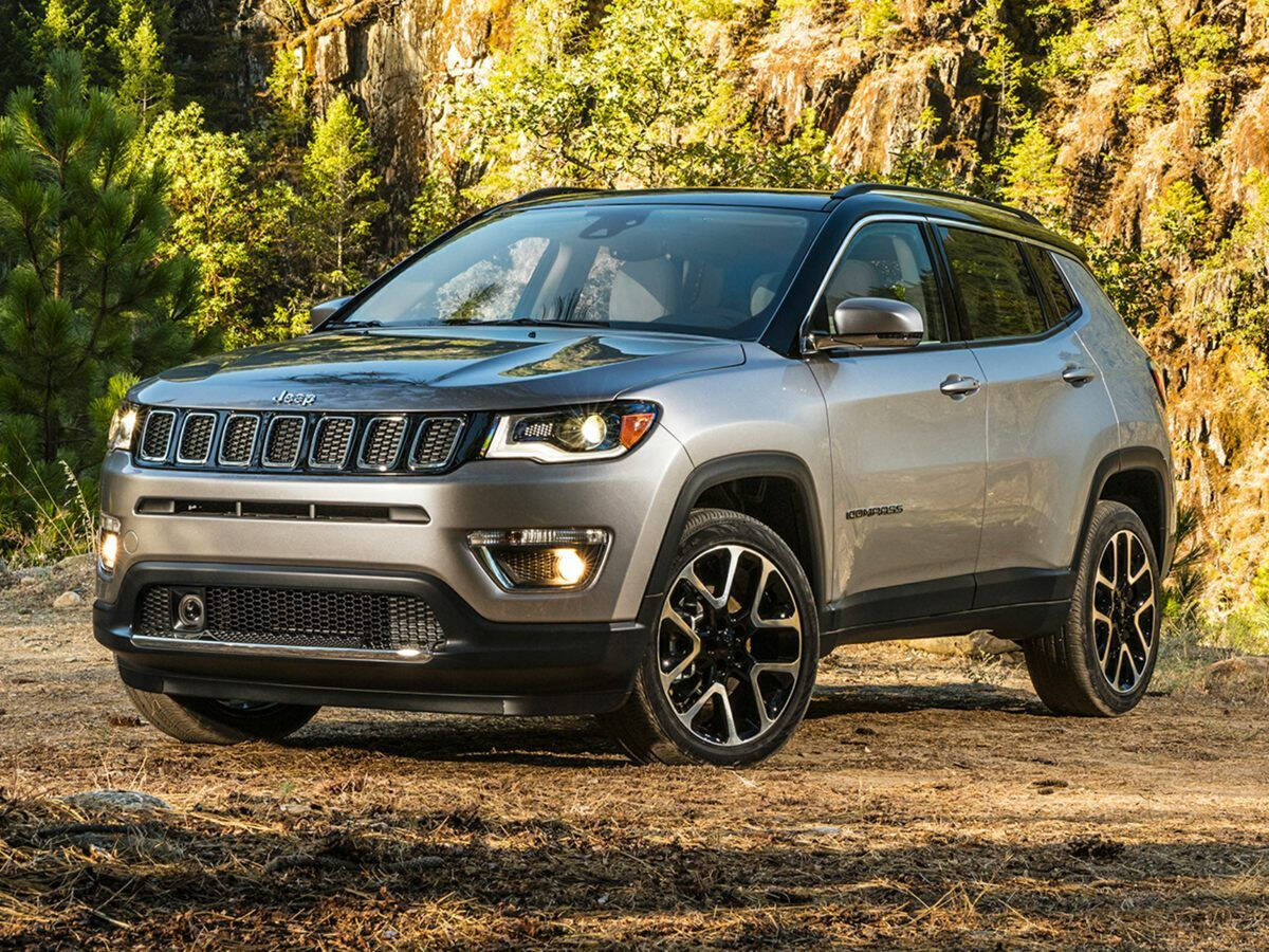 Silver 2021 Jeep Compass Latitude 4x4 Latitude 4dr SUV 1