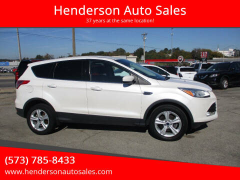 2016 Ford Escape for sale at Henderson Auto Sales in Poplar Bluff MO