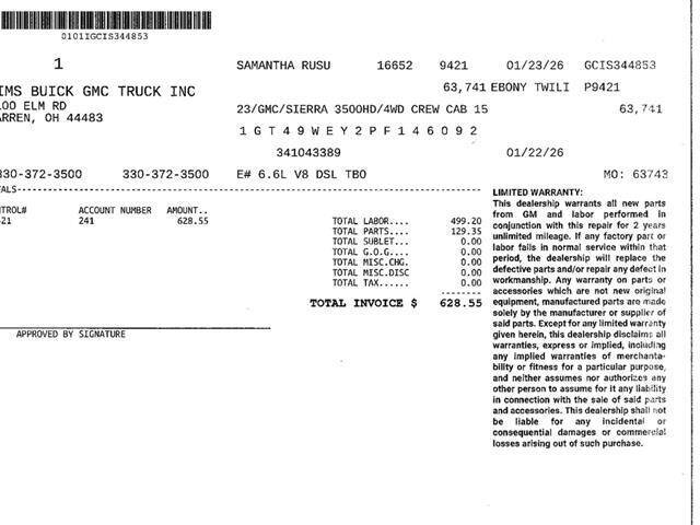 2023 GMC Sierra 3500HD