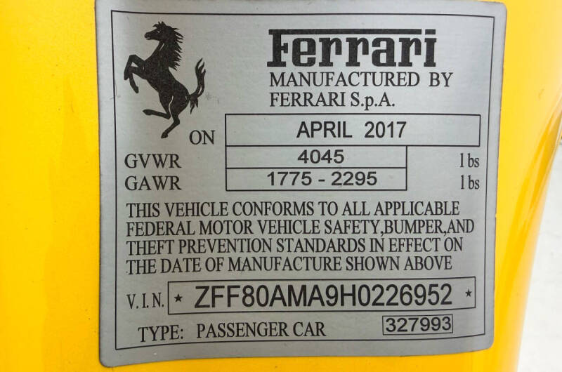 2017 Ferrari 488 Spider