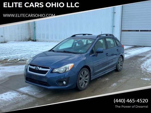 2013 Subaru Impreza for sale at ELITE CARS OHIO LLC in Solon OH