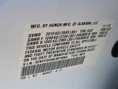 2020 Honda Pilot EX-L