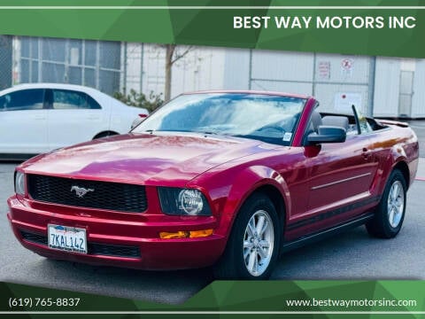 2008 Ford Mustang for sale at BEST WAY MOTORS INC in San Diego CA
